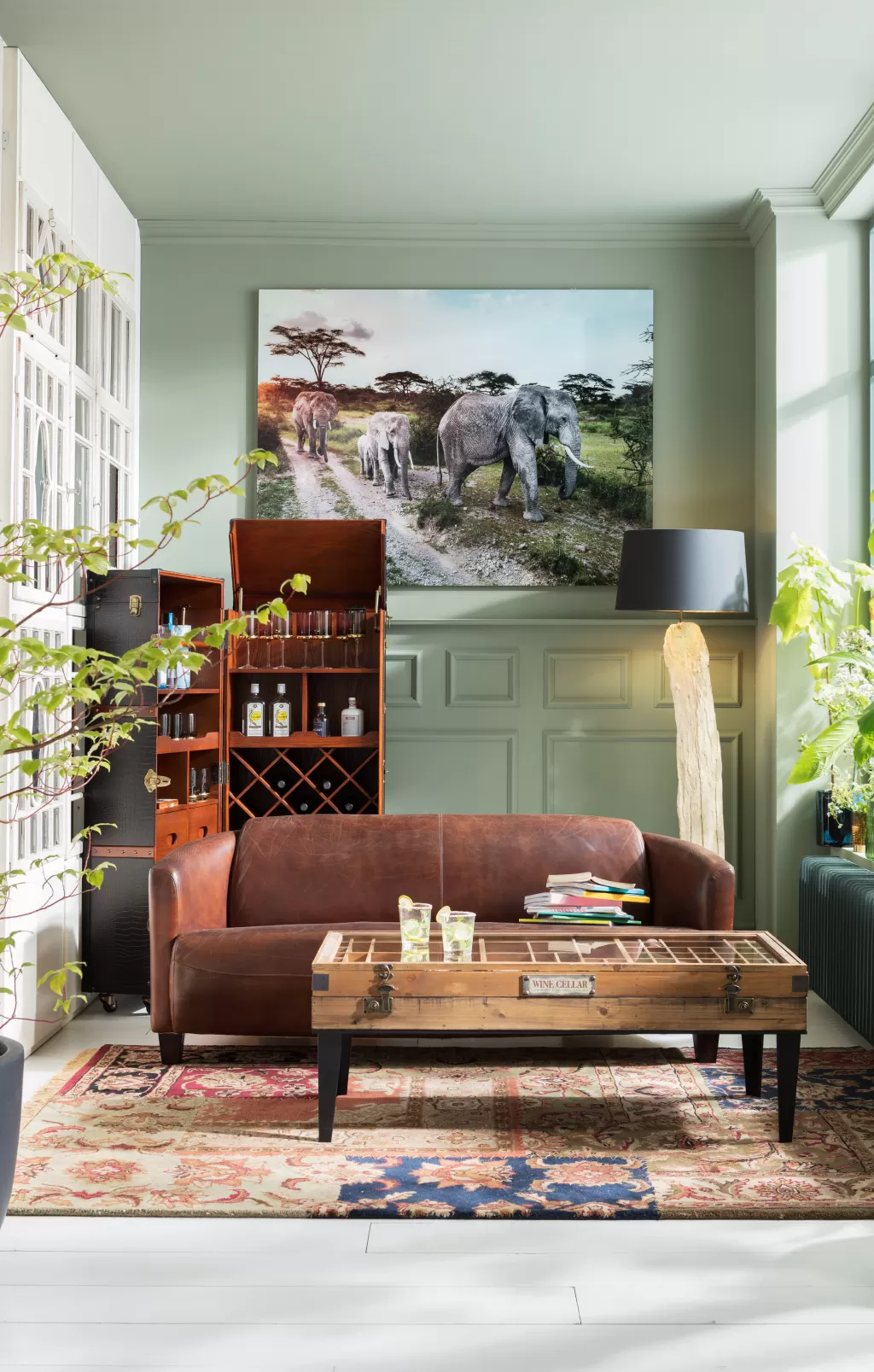 Table Basse Design Élégante pour Salon - KARE Collector Nature 122x55cm | Pièce Maîtresse Bohème Chic