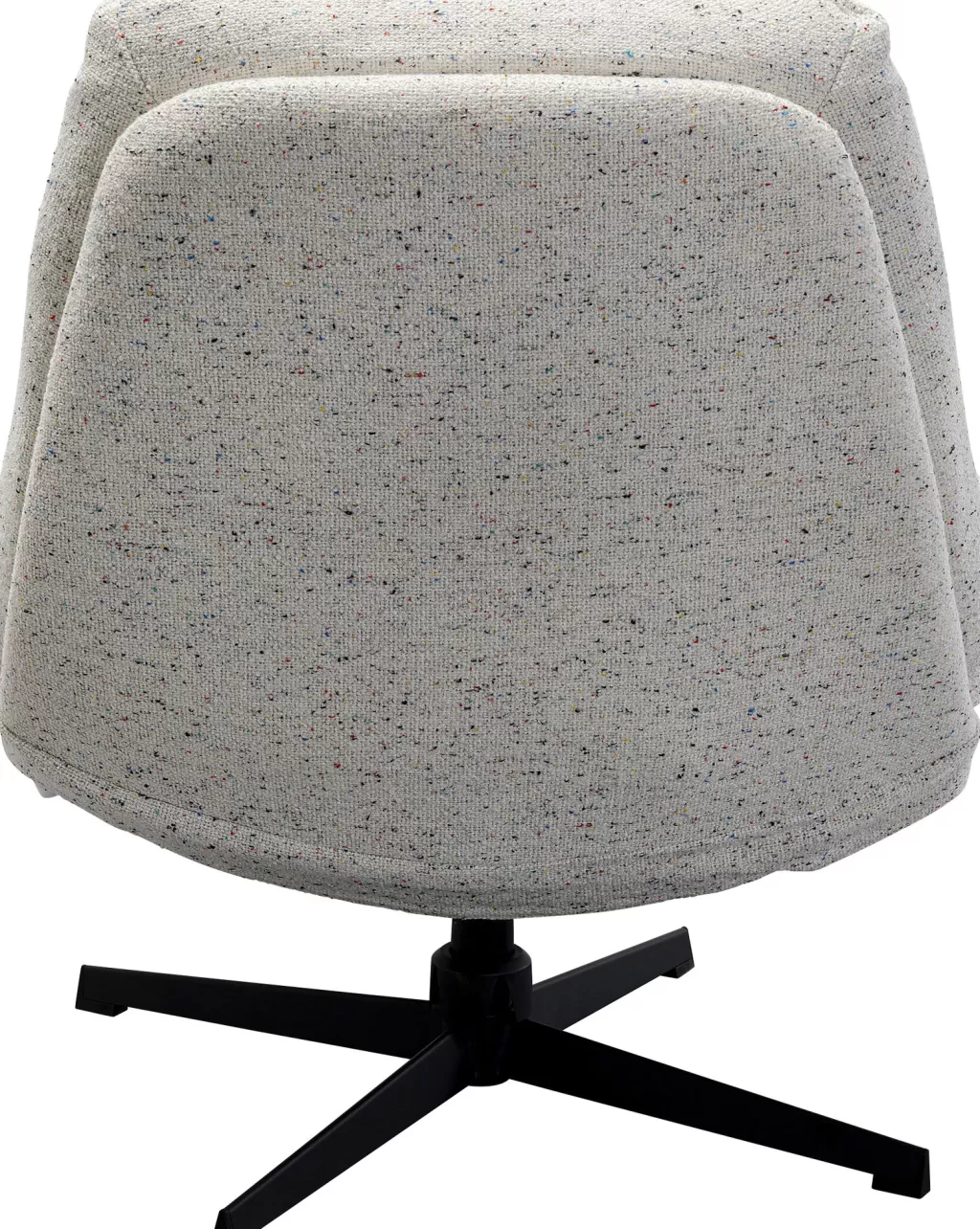 Fauteuil pivotant design Columbia par KARE Design avec repose-pieds intégré - Confort ergonomique et style scandinave