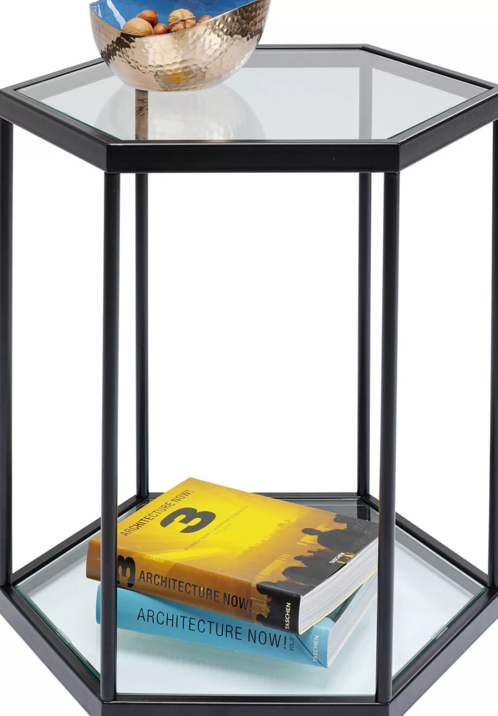 Table d'appoint design Comb par KARE - Noir sophistiqué 55 cm pour intérieur moderne