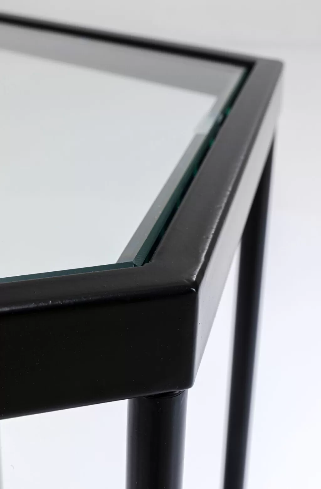Table d'appoint design Comb par KARE - Noir sophistiqué 55 cm pour intérieur moderne