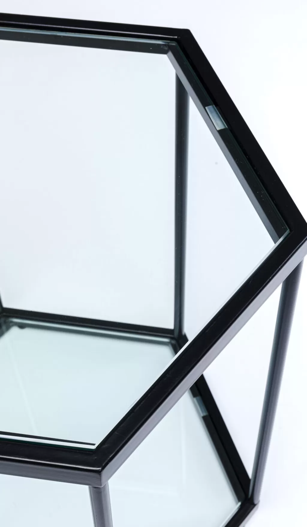 Table d'appoint design Comb par KARE - Noir sophistiqué 55 cm pour intérieur moderne