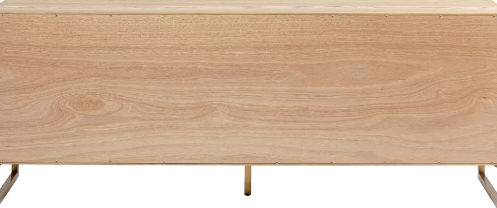 Table d'appoint pliable Concertina par KARE Design - Plateau en bois massif naturel, dimensions 186 x 74 cm pour salon 

（ Concertina by KARE Design｜ 186x74）