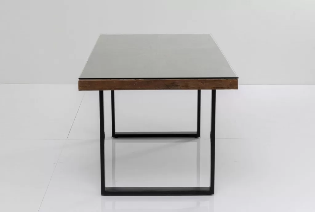 Table design Conley par KARE - Noir intense, format 180x90 cm