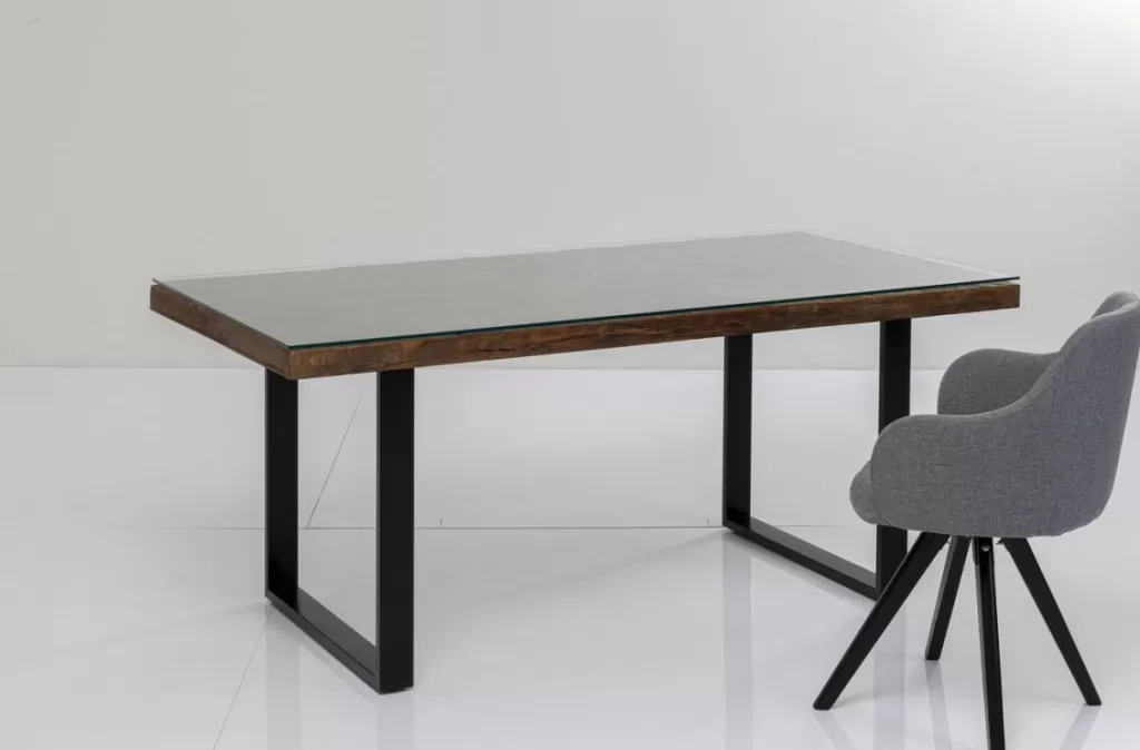 Table design Conley par KARE - Noir intense, format 180x90 cm