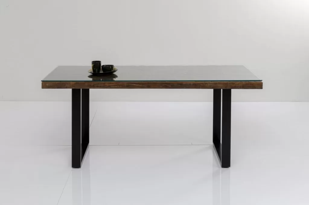 Table design Conley par KARE - Noir intense, format 180x90 cm