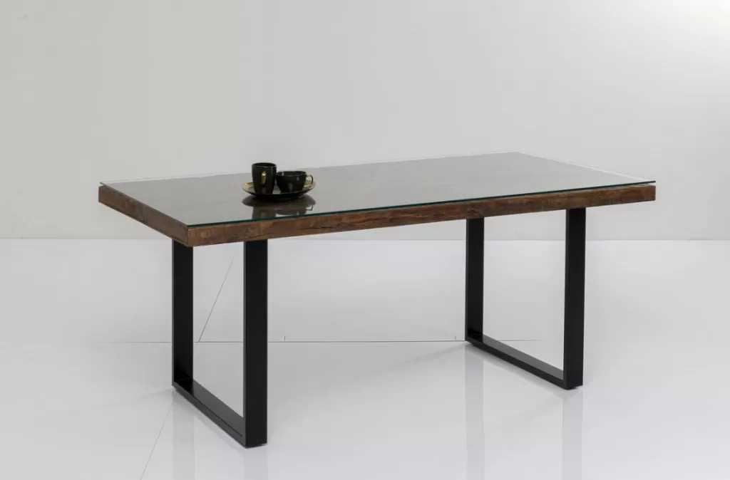 Table design Conley par KARE - Noir intense, format 180x90 cm