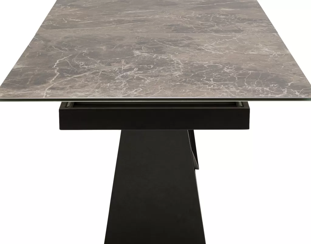 KARE Design - Table à manger extensible Connesso | Plateau en céramique design 200+60x100 cm | Modulable pour espaces modernes