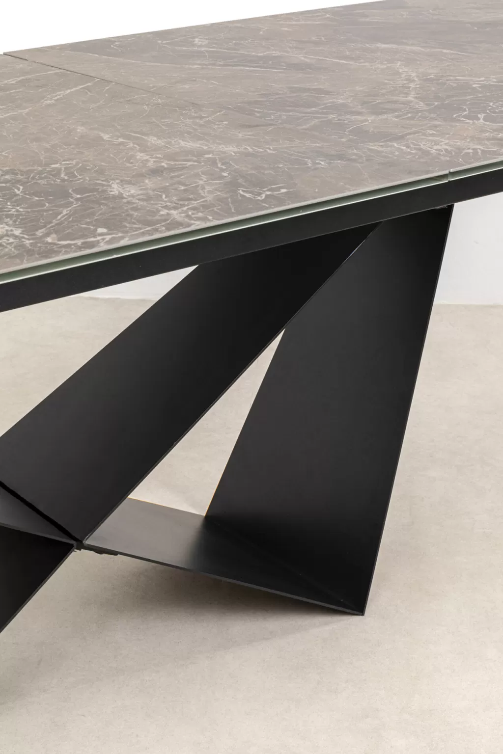 KARE Design - Table à manger extensible Connesso | Plateau en céramique design 200+60x100 cm | Modulable pour espaces modernes