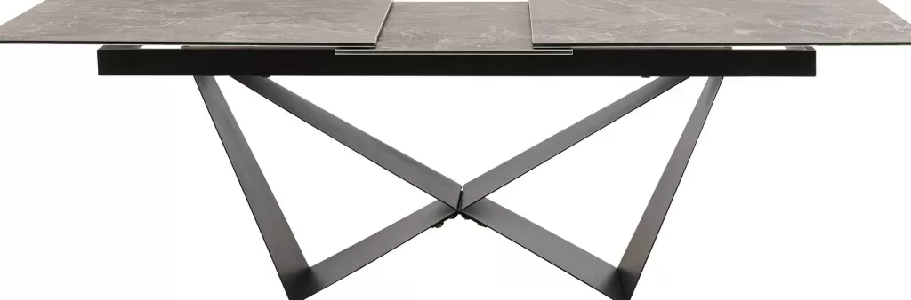 KARE Design - Table à manger extensible Connesso | Plateau en céramique design 200+60x100 cm | Modulable pour espaces modernes