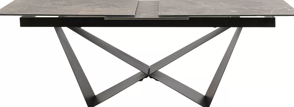 KARE Design - Table à manger extensible Connesso | Plateau en céramique design 200+60x100 cm | Modulable pour espaces modernes