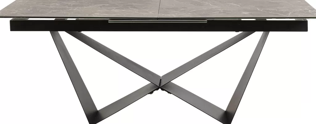 KARE Design - Table à manger extensible Connesso | Plateau en céramique design 200+60x100 cm | Modulable pour espaces modernes