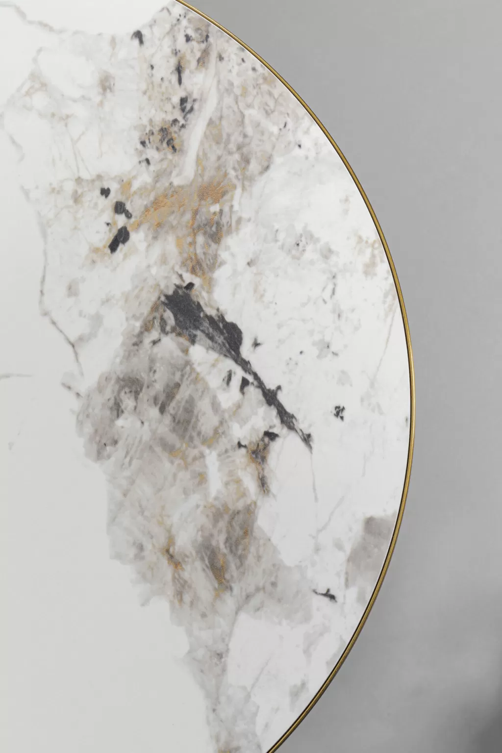 Table basse contemporaine Cono en céramique - Design épuré KARE - Diamètre 50 cm