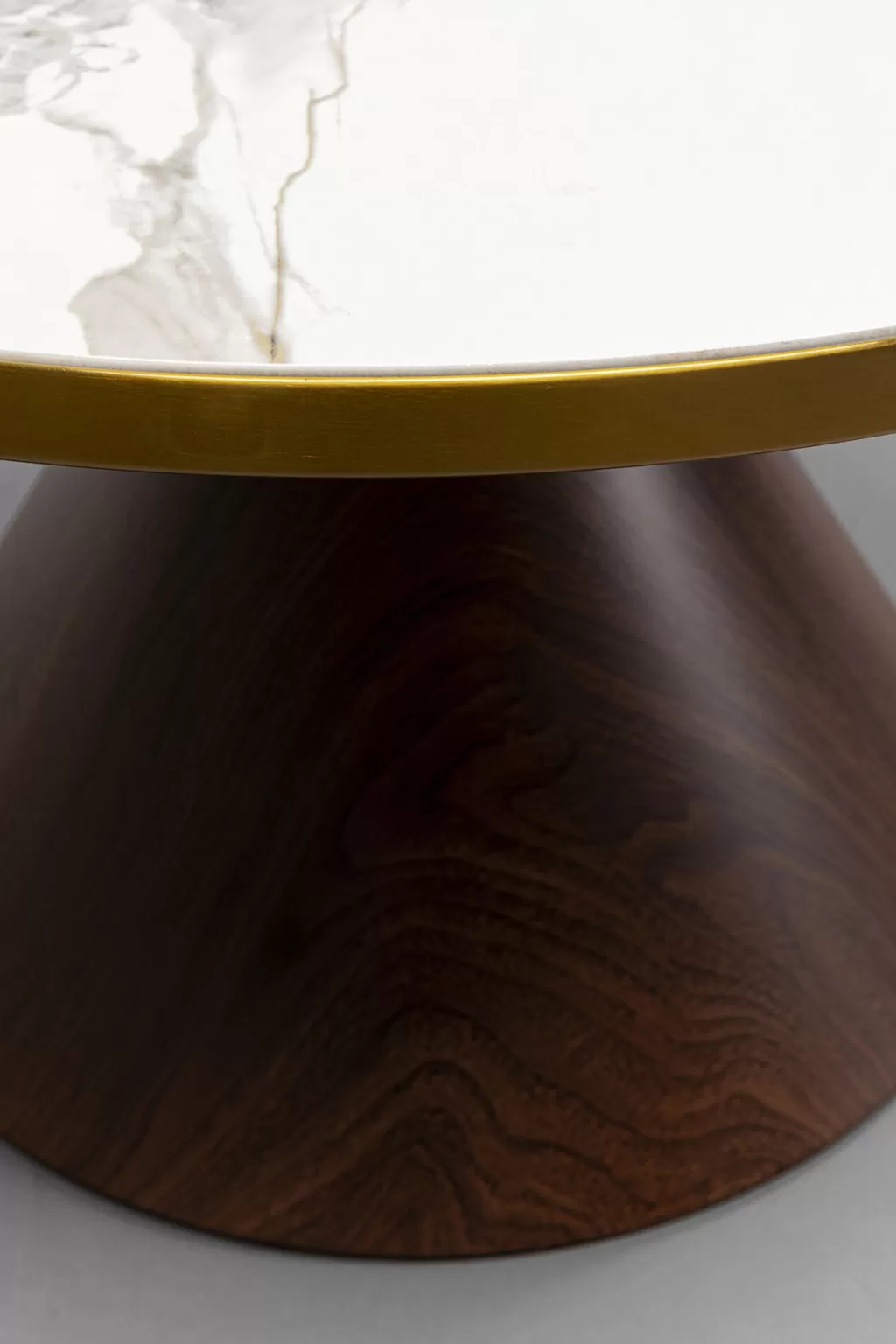 Table basse design Cono en céramique élégante - Diamètre 70 cm - Création exclusive KARE pour intérieurs modernes