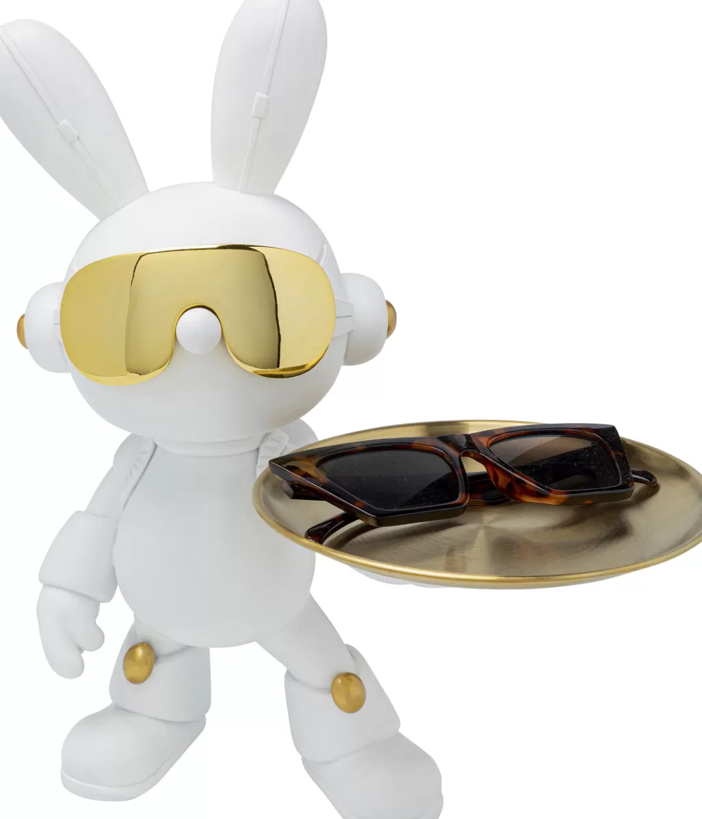 Plateau Décoratif Lapin Malicieux KARE Design - Accessoire de Présentation Élégant 27 cm pour Décoration d'Intérieur