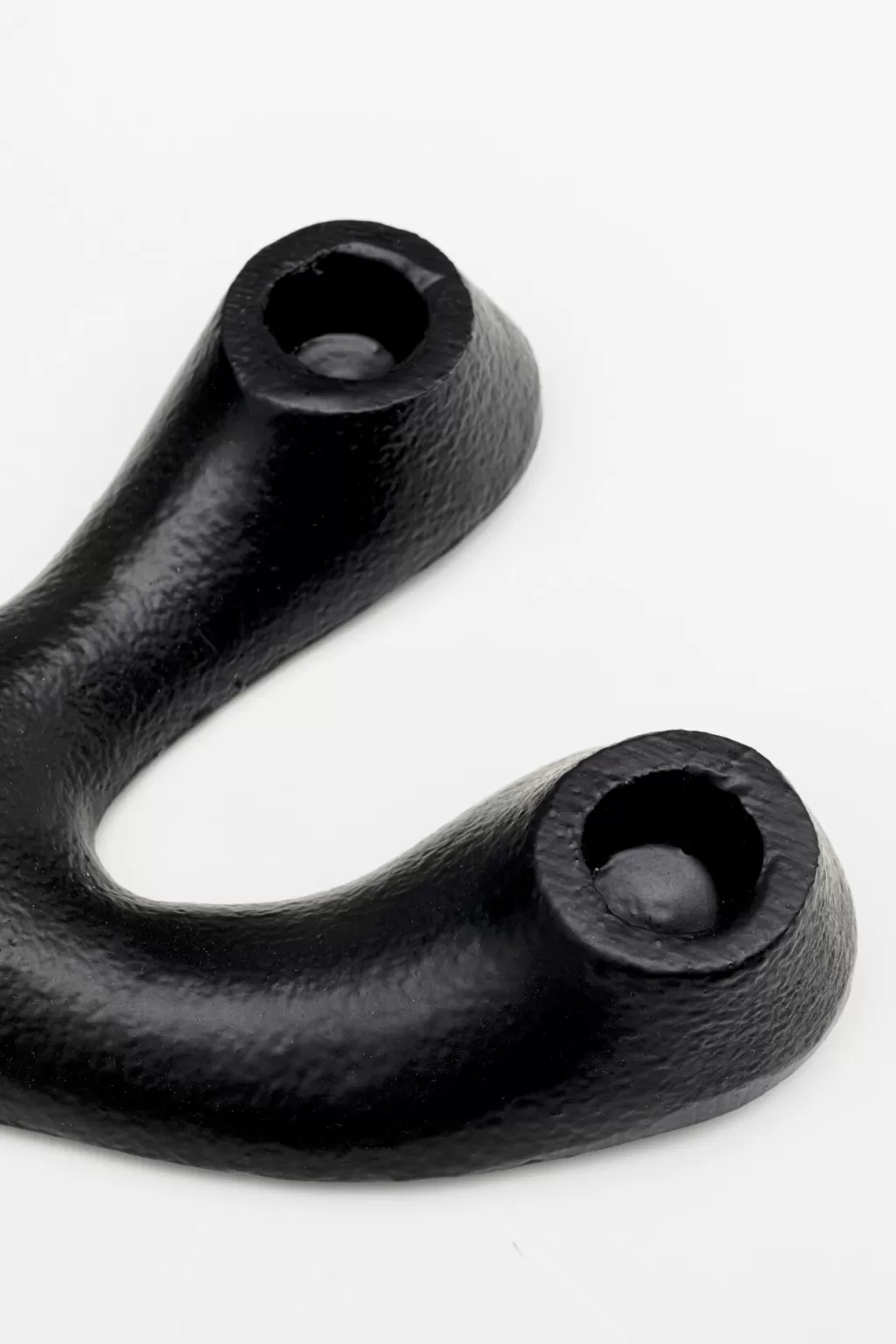 Bougeoir Design Corallo Noir - Support Élégant pour Bougies par KARE | Décoration Murale Contemporaine en Métal Texturé