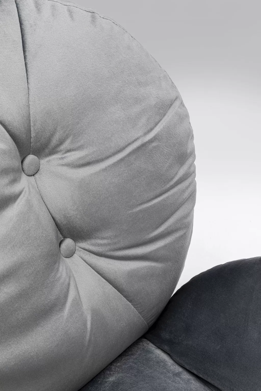 KARE Design - Fauteuil Pivotant Gris Douillet à Confort Exceptionnel, Moderne et Élégant