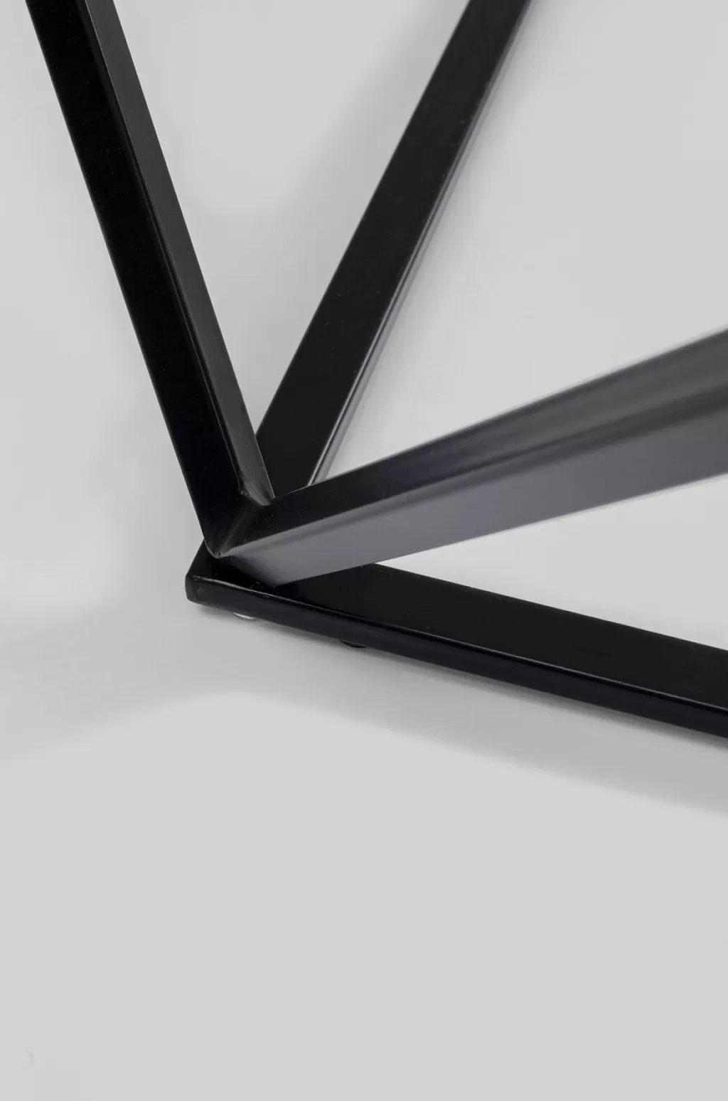 Table Basse Design Cristallo par KARE - Noir Profond - Dimensions 80x80 cm - Plateau Style Contemporain