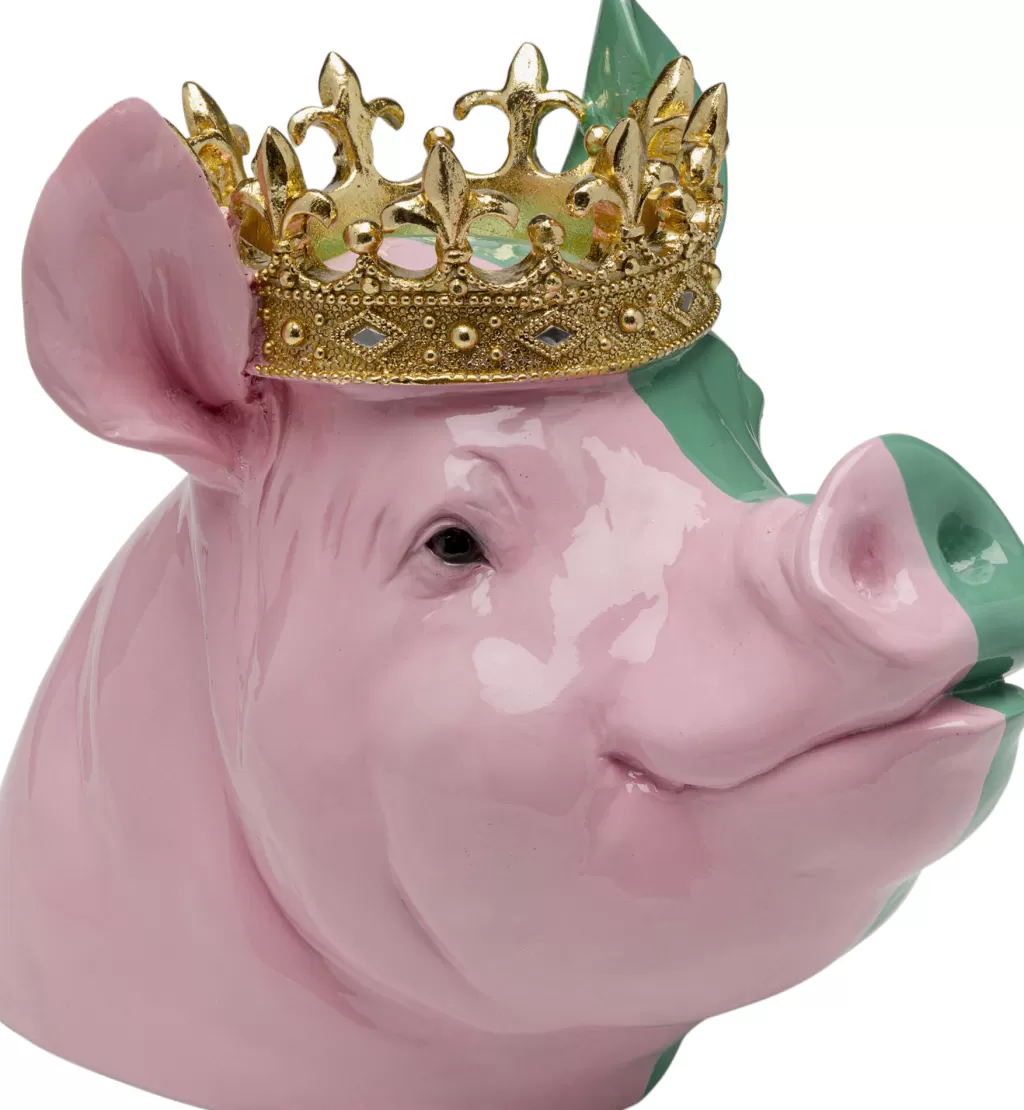 Figurine Décorative Cochon Royal Couronné – Collection KARE Design – 28 cm