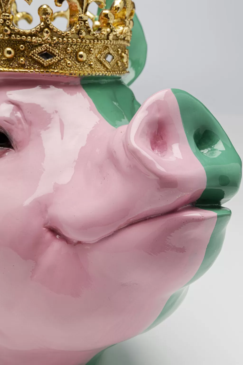 Figurine Décorative Cochon Royal Couronné – Collection KARE Design – 28 cm