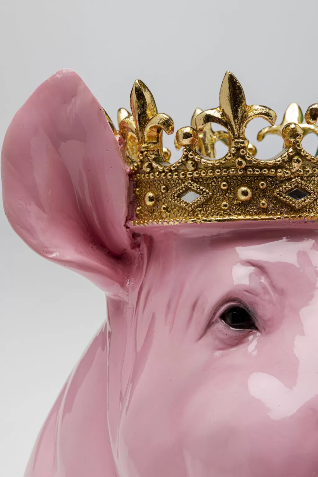 Figurine Décorative Cochon Royal Couronné – Collection KARE Design – 28 cm