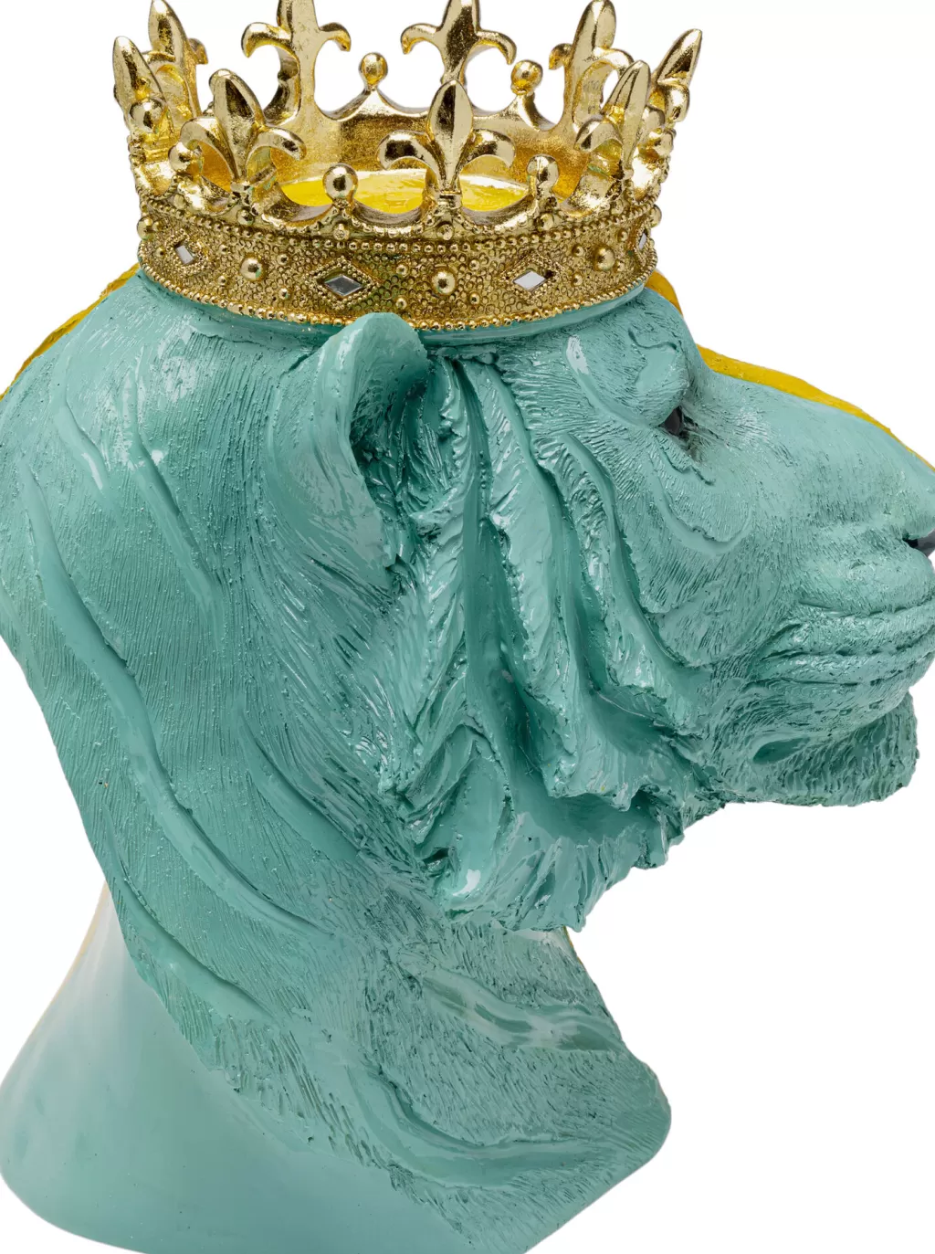 KARE Design - Tigre Couronné Royal, Sculpture Élégante en Résine - Décor d'Intérieur Majestueux - 33 cm