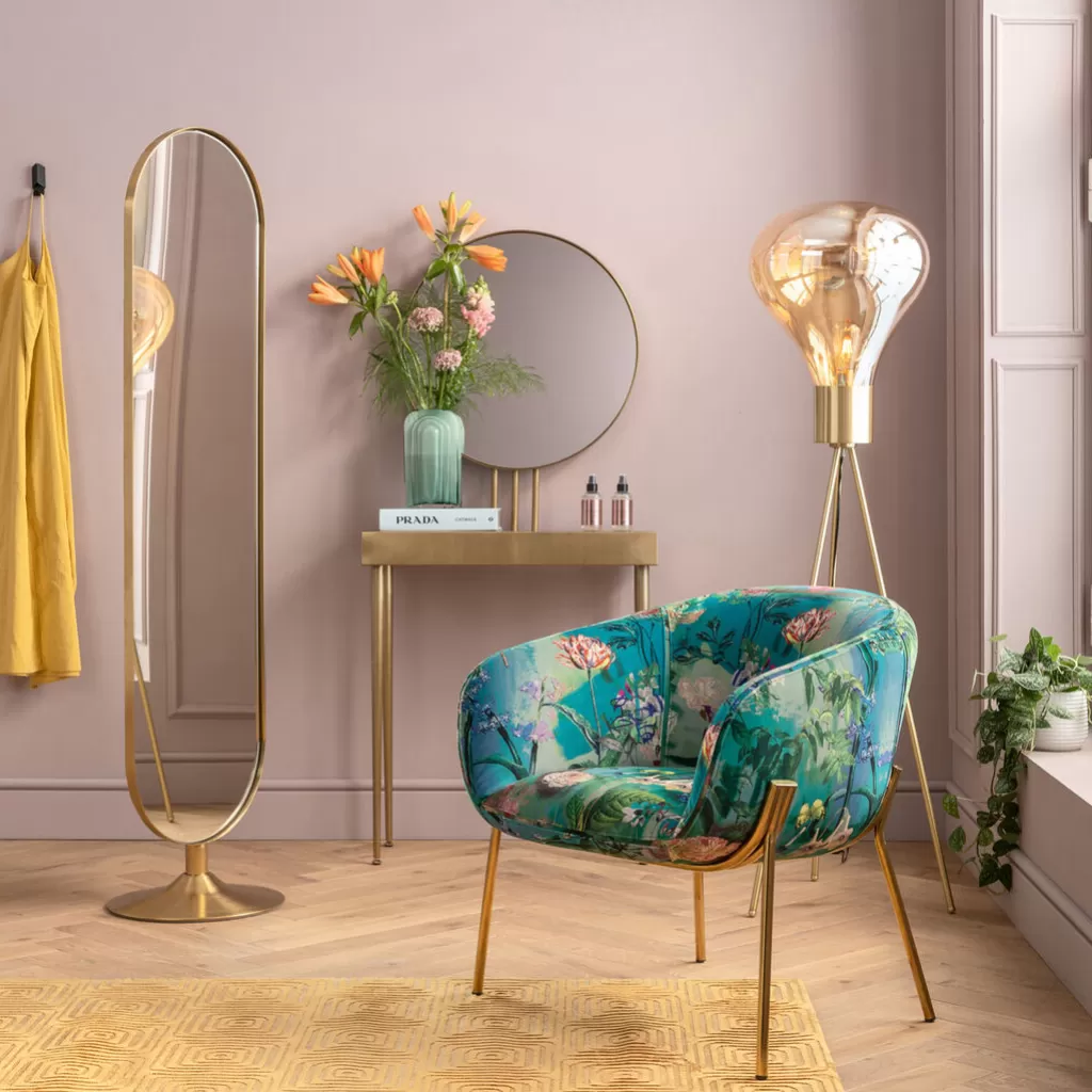 Miroir de sol design courbé KARE - Élégant et moderne, dimensions 40 x 170 cm (Peilit)