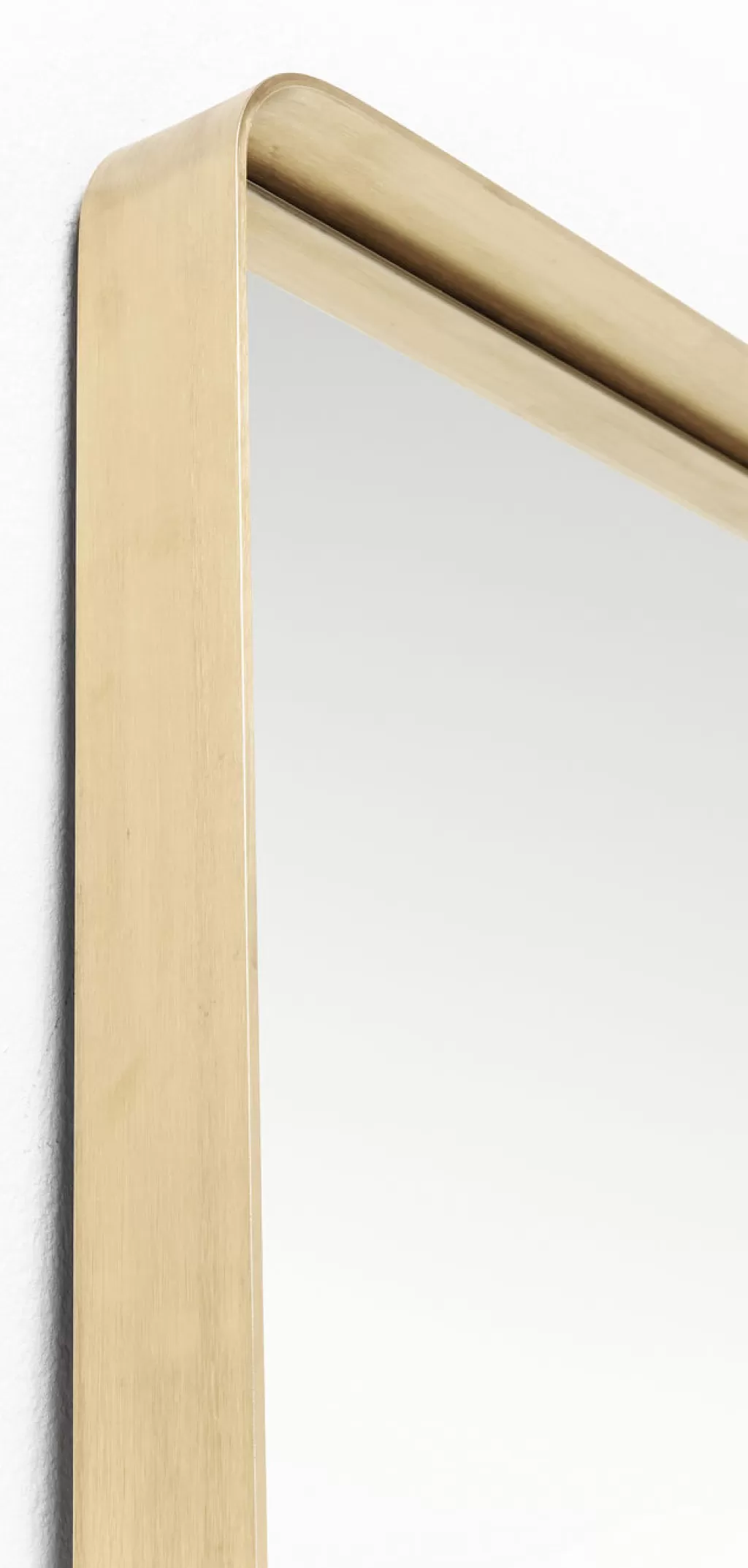 Miroir Design Courbé KARE - Cadre Laiton Vieilli 70 x 200 cm - Modèle MO pour Décoration Murale Élégante