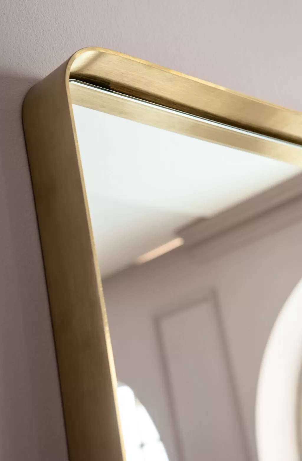 Miroir Design Courbé KARE - Cadre Laiton Vieilli 70 x 200 cm - Modèle MO pour Décoration Murale Élégante
