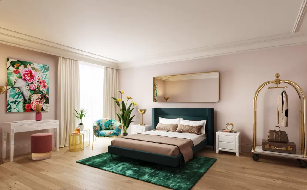 Miroir Design Courbé KARE - Cadre Laiton Vieilli 70 x 200 cm - Modèle MO pour Décoration Murale Élégante