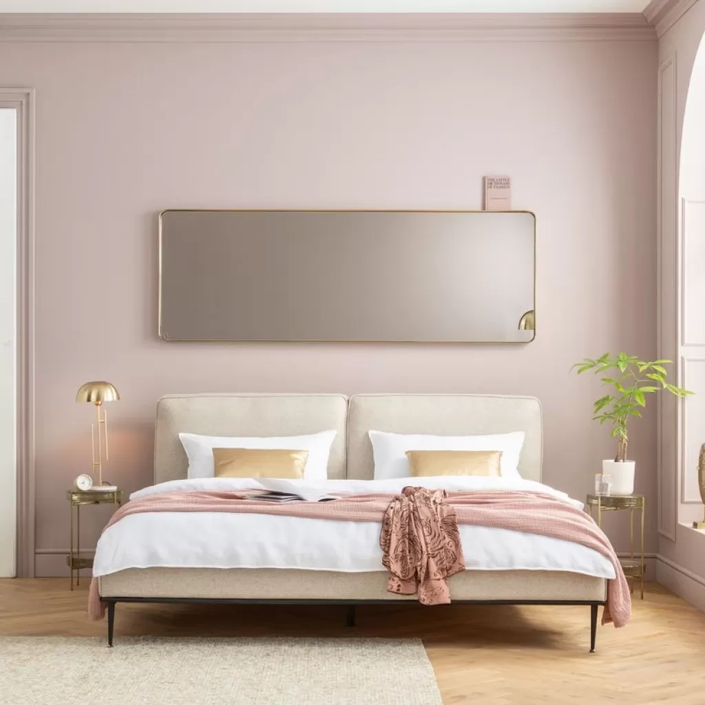 Miroir Courbe Design en Laiton KARE - Décoration Murale Élégante 70 x 200 cm