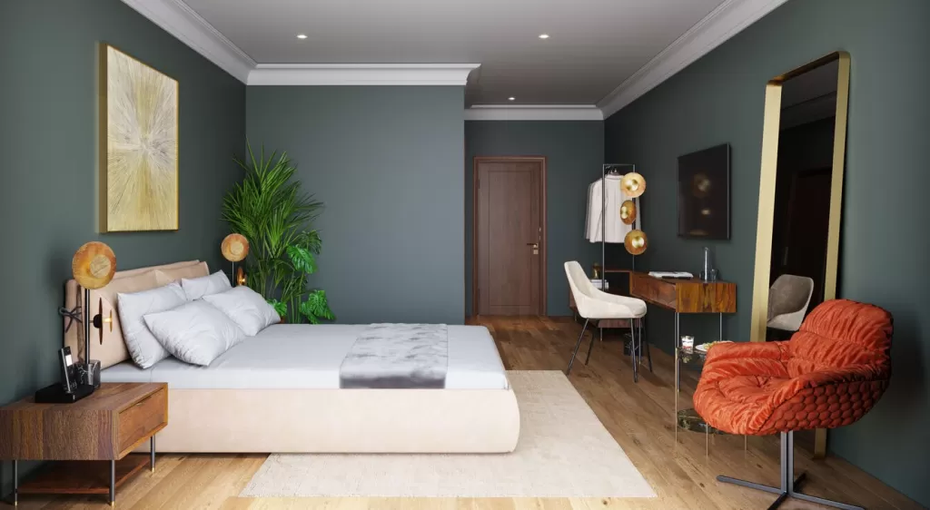 Miroir Courbe Design en Laiton KARE - Décoration Murale Élégante 70 x 200 cm
