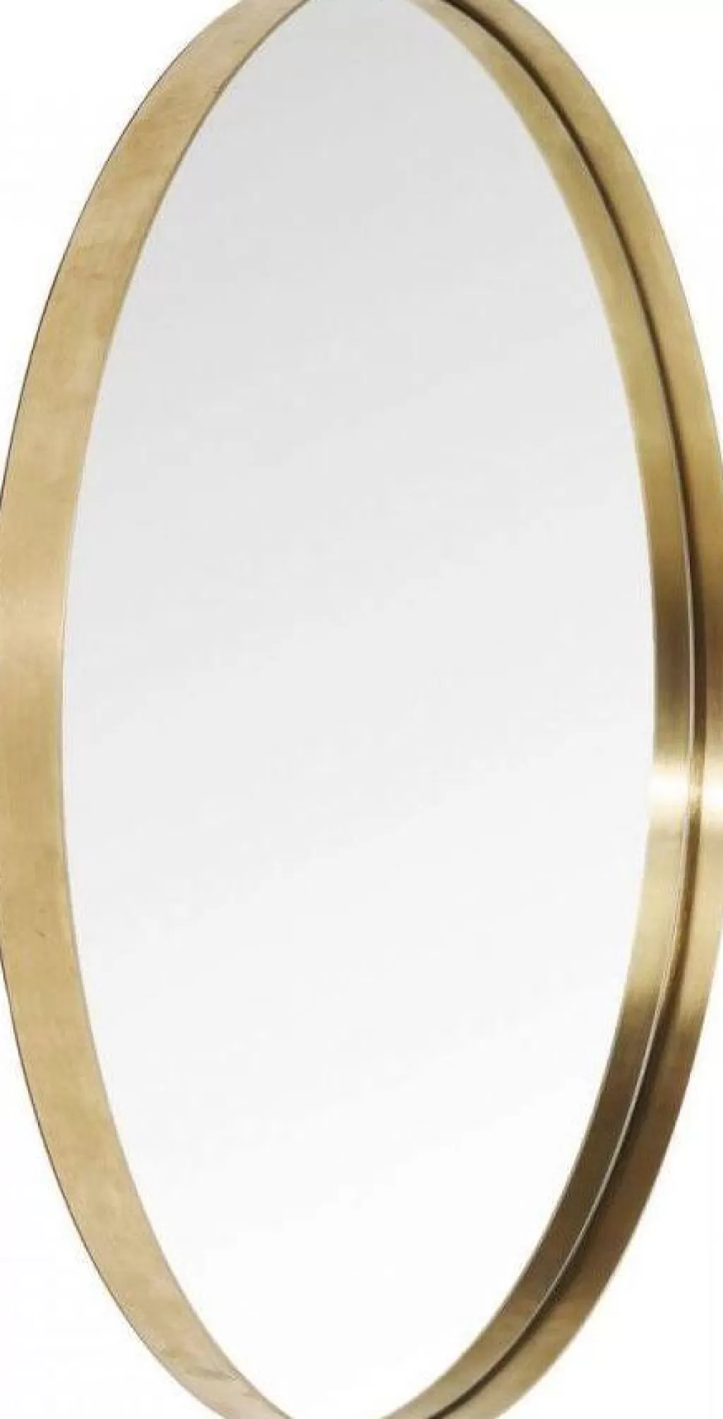 Miroir Circulaire Élégant en Laiton par KARE Design - Courbe Moderne, Diamètre 100 cm