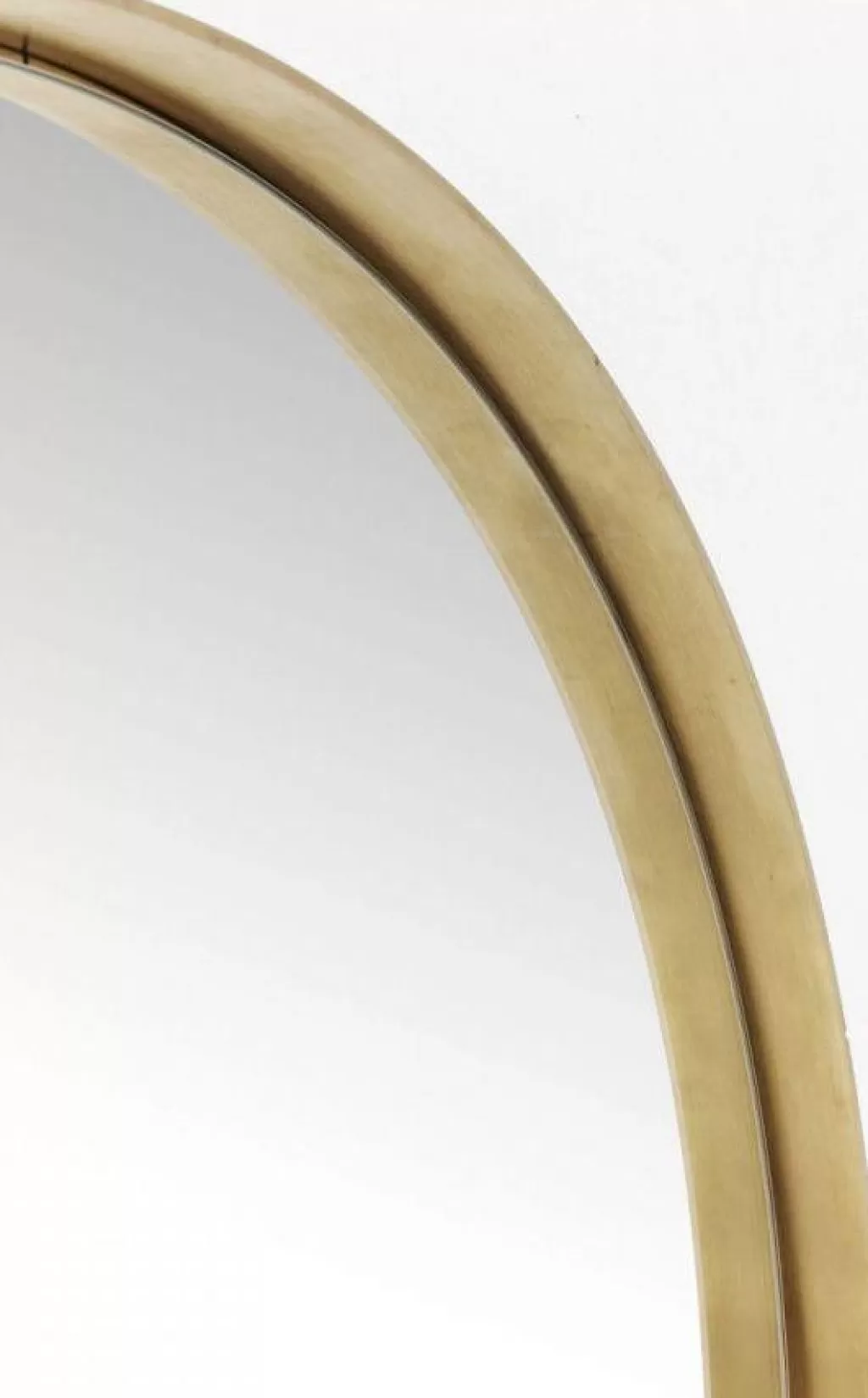 Miroir Circulaire Élégant en Laiton par KARE Design - Courbe Moderne, Diamètre 100 cm