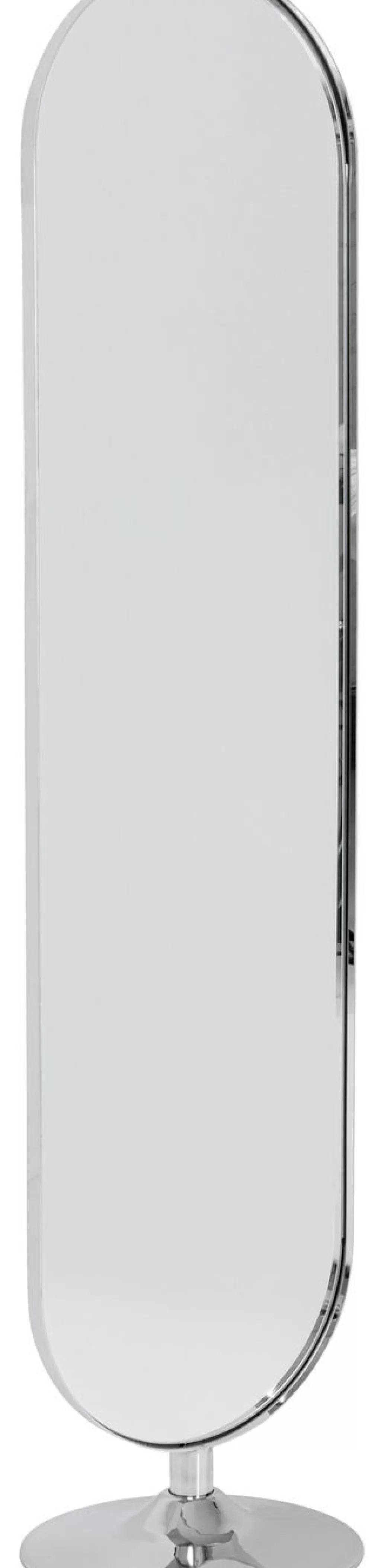 Miroir design courbe effet chrome moderne - Modèle Kromi 40x170 cm par KARE design