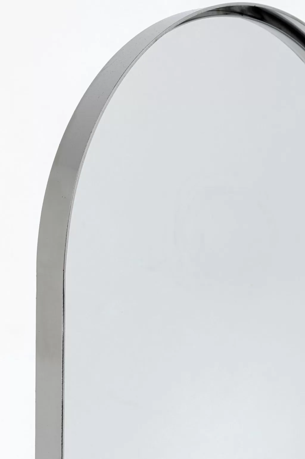 Miroir design courbe effet chrome moderne - Modèle Kromi 40x170 cm par KARE design