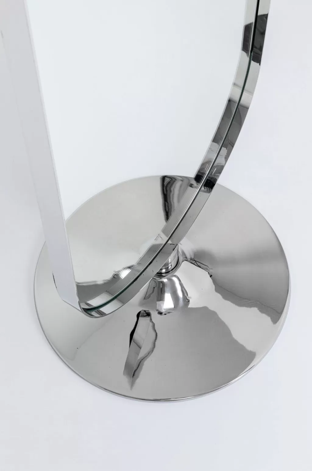 Miroir design courbe effet chrome moderne - Modèle Kromi 40x170 cm par KARE design