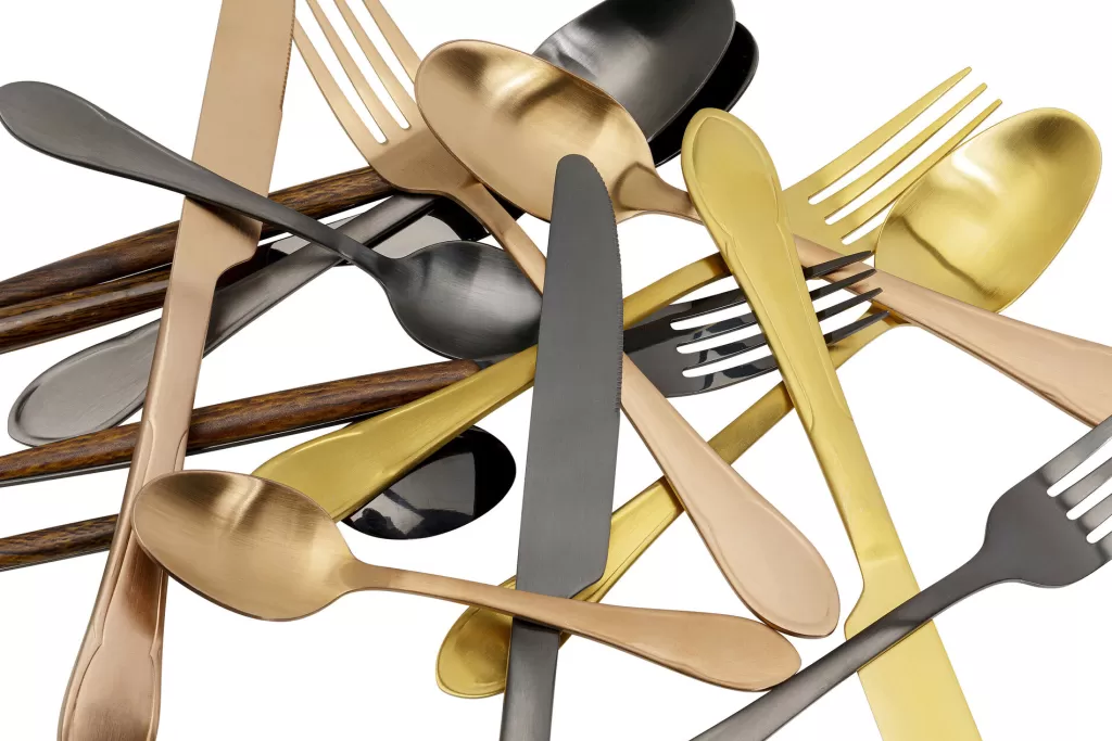 Ensemble de couverts design Graphite Mat - 16 pièces par KARE Design | Service de table élégant et durable pour une cuisine moderne
