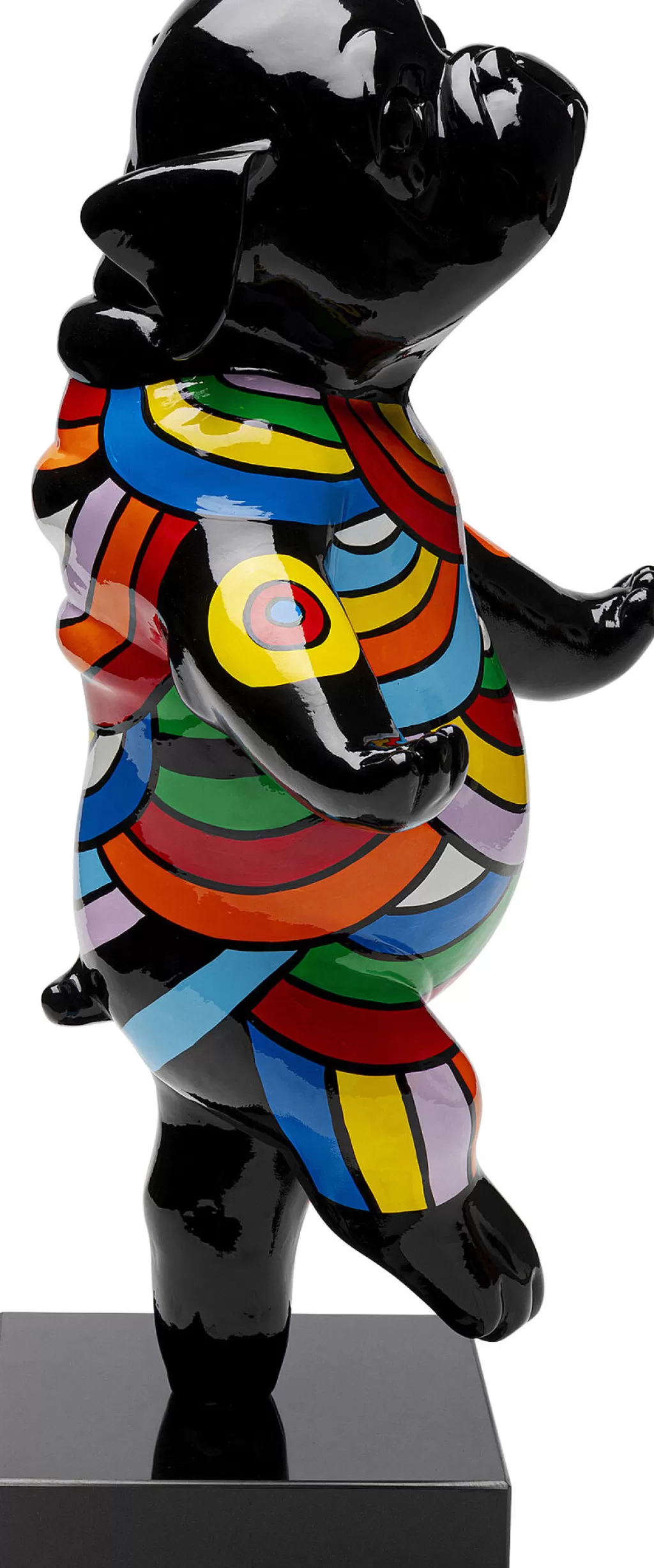 Figurine dynamique « Chien Danseur » multicolore - Décoration vibrante KARE Design pour la maison (53 cm)