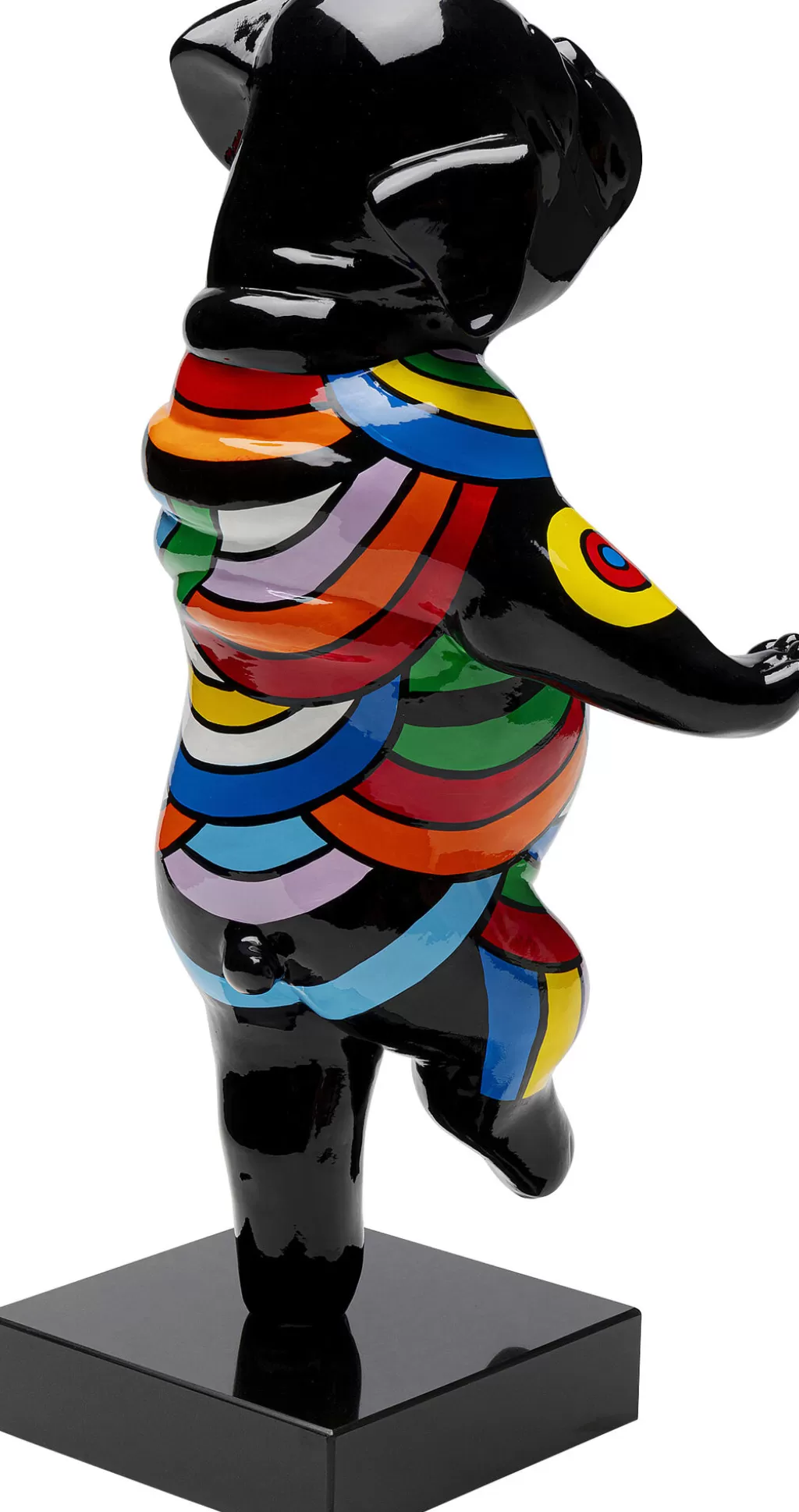 Figurine dynamique « Chien Danseur » multicolore - Décoration vibrante KARE Design pour la maison (53 cm)