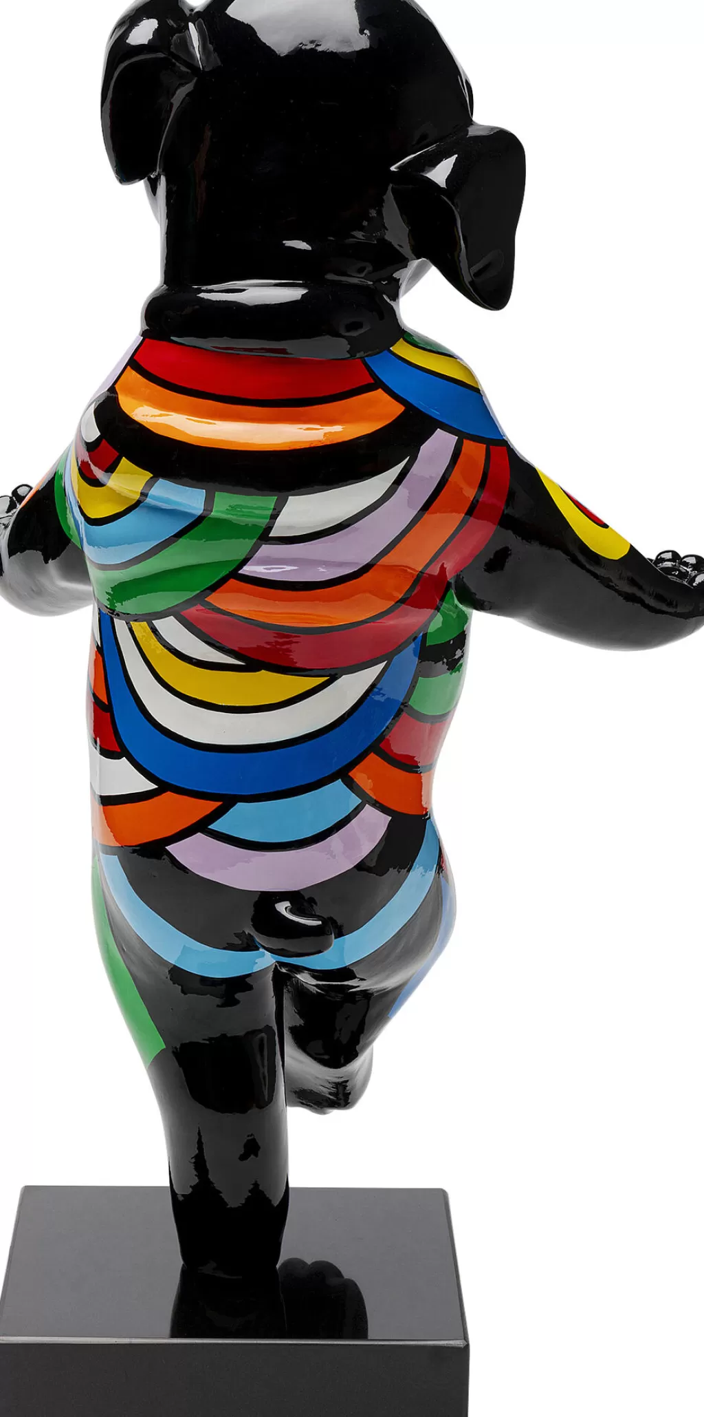 Figurine dynamique « Chien Danseur » multicolore - Décoration vibrante KARE Design pour la maison (53 cm)