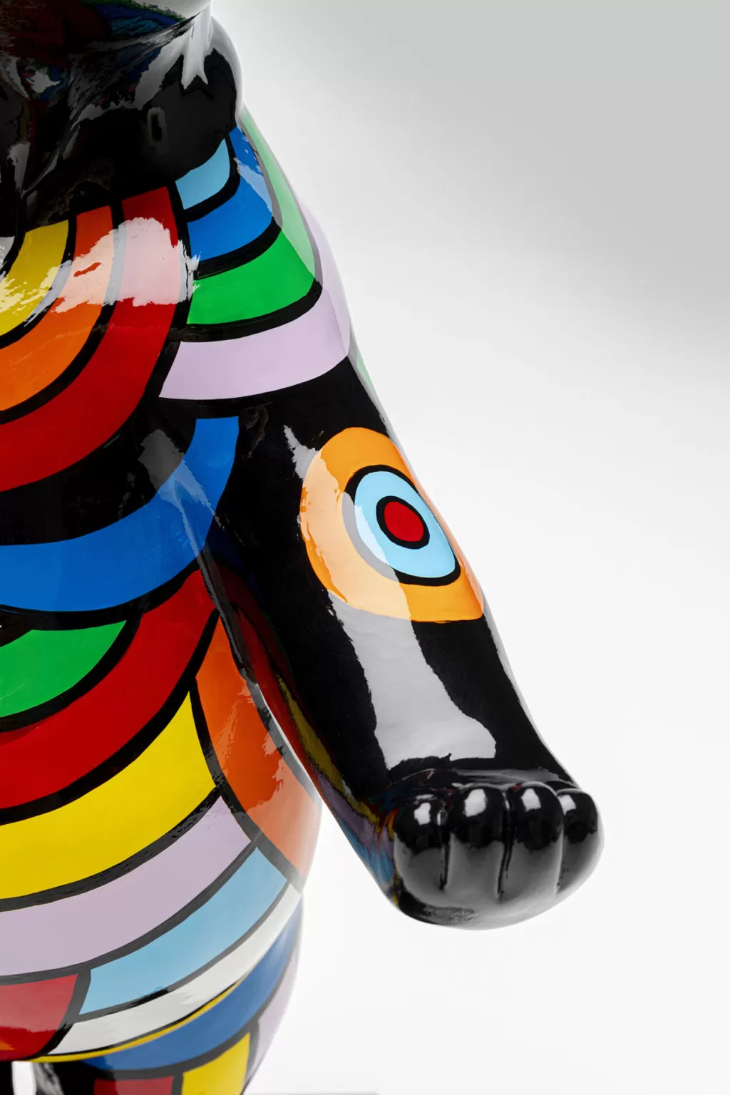 Figurine dynamique « Chien Danseur » multicolore - Décoration vibrante KARE Design pour la maison (53 cm)