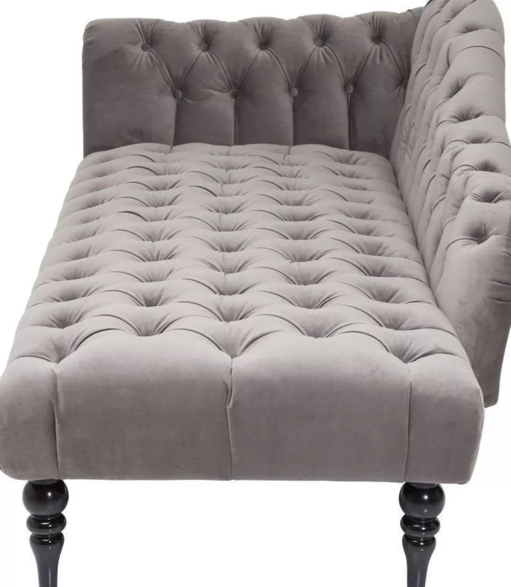 Canapé Velvet Désir - Design Élégant en Tissu Argenté par KARE