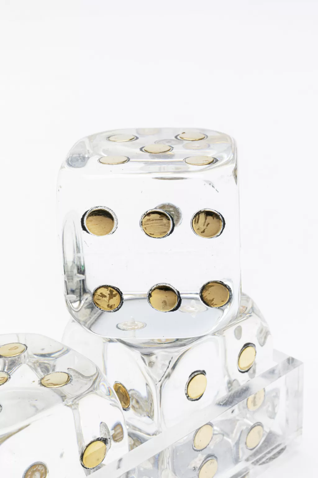 KARE Design - Dés Transparents Élégants pour Décoration d'Intérieur, Objet Design Moderne 17x4 cm
