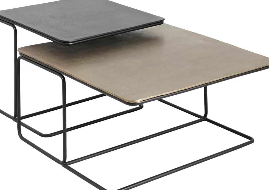 KARE Design - Table d'appoint Diego en duo - Set élégant pour salon contemporain (2 pièces)
