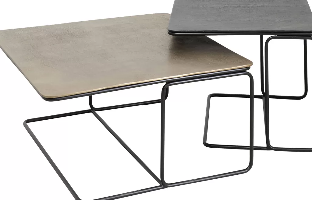 KARE Design - Table d'appoint Diego en duo - Set élégant pour salon contemporain (2 pièces)