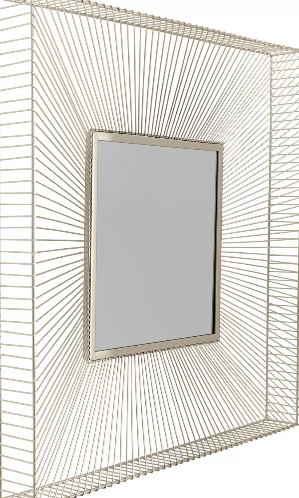 Miroir mural design Dimension Or – Style contemporain – Finition champagne – 91x91 cm – Création KARE Design