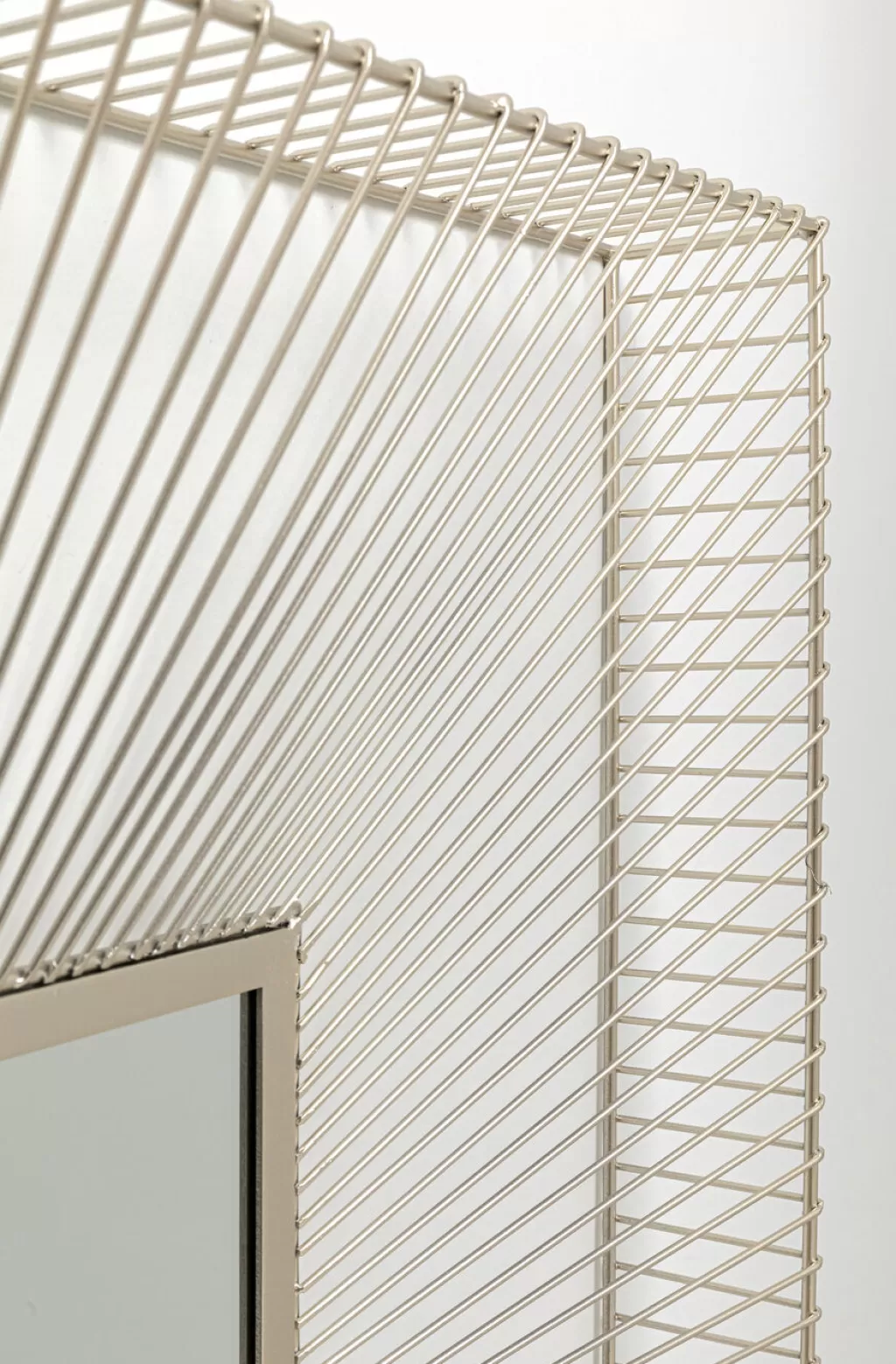 Miroir mural design Dimension Or – Style contemporain – Finition champagne – 91x91 cm – Création KARE Design