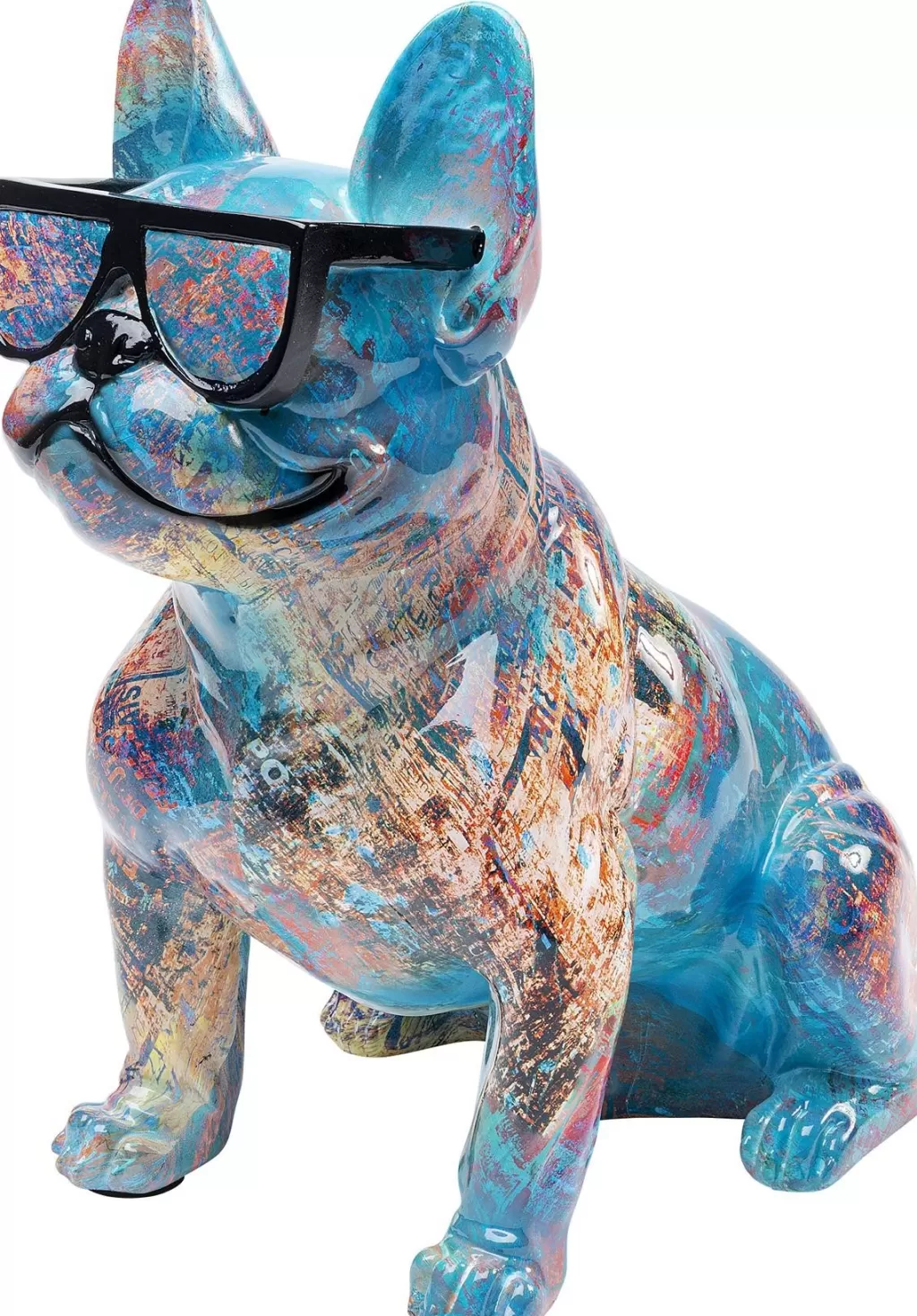 Élégante Figurine Canine Lunettes de Soleil - Sculpture Décorative KARE Design pour Décoration Intérieure