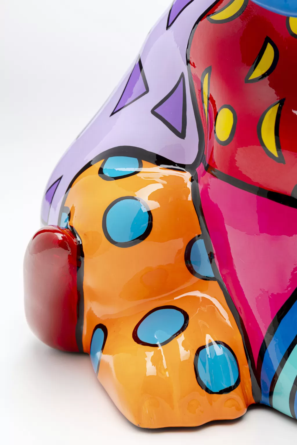 Décor Canin Unique 'Dog Patchwork' par KARE Design - Objet Décoratif Multicolore 35 cm