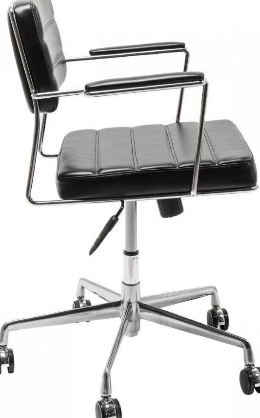Fauteuil de Bureau Ergonomique Dottore - Design Contemporain en Noir par KARE, Confort Haut de Gamme pour Espaces Professionnels